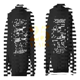 2001 年から 2026 年までのカップルの結婚 25 周年を祝う スウェットシャツ - Kawaiitshirt