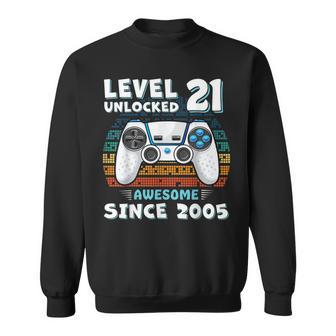 21 Year Old Bday Decorations 21Yr 2005 21Th Birthday Sweatshirt - Thegiftio UK