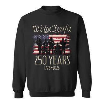 250 Years Us Flag 250Th Anniversary American Birthday Usa Sweatshirt - Thegiftio UK