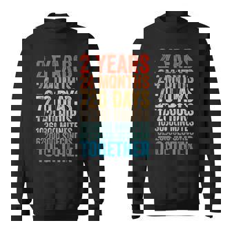 2年目の記念日 彼 彼女 カップル 2回目の結婚 スウェットシャツ - Kawaiitshirt