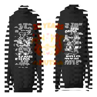 35Th Wedding Anniversary 35 Years Of Driving Each Other Nuts Sweatshirt | Mazezy