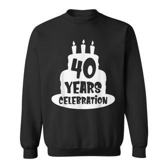 40年のお祝い イベント、記念日、誕生日。 スウェットシャツ - Kawaiitshirt