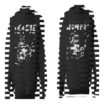 4545135、面白いゴリラリフティングスクワットベンチプレスジム数学 スウェットシャツ - Kawaiitshirt