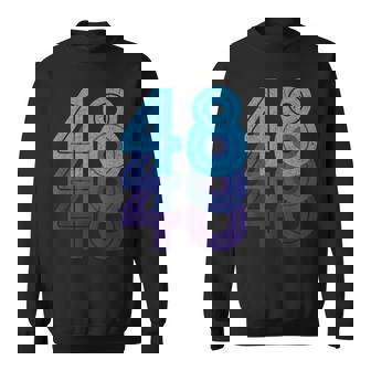 48ラッキーナンバー48歳の誕生日のスポーツチーム スウェットシャツ - Kawaiitshirt