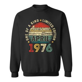 50 Years Old Awesome Since April 1976 50Th Birthday Dad Sweatshirt - Thegiftio