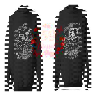 59歳 祝福 59歳 フローラル 59歳の誕生日プレゼント スウェットシャツ - Kawaiitshirt