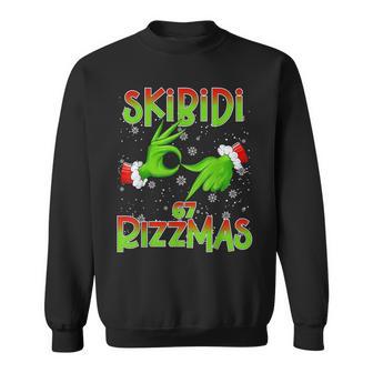 6 7 Christmas Skibidi Rizzmas 67 Meme Gen Alpha Slang Xmas Sweatshirt - Thegiftio UK