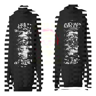 6-7 Meme Christmas Santa Six Seven Brain Rot 67 Xmas Sweatshirt | Mazezy