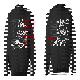 6-7 Meme Nice Naughty 67 Christmas Brain Rot 6 7 Xmas Sweatshirt - Monsterry