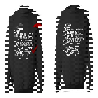 6-7 Meme Nice Naughty 67 Six Seven Christmas Brain Rot Sweatshirt | Mazezy