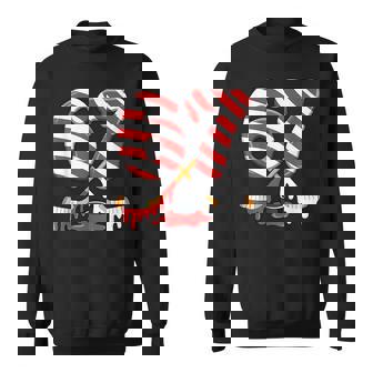 6-7 Meme Slang Christmas Candy Cane Xmas Ice Hockey Lover Sweatshirt Unisex | Mazezy