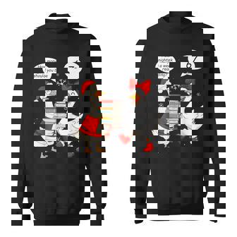 6 7 Six Seven Reading For Teacher Book Lover 67 Christmas Sweatshirt Unisex | Mazezy