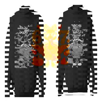 6 7 Thanksgiving Leopard Bow Turkey Six Seven Meme Sweatshirt Unisex | Mazezy