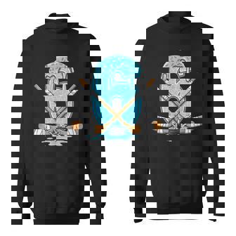 6 Year Old Hockey Ice Cream Drip Youth 6Th Birthday Boys Sweatshirt | Seseable UK