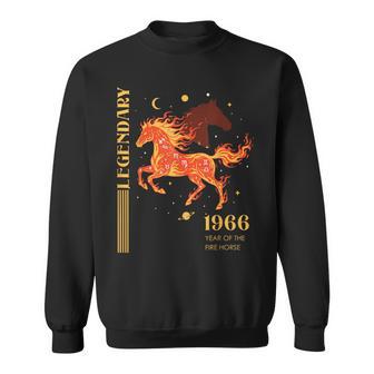 60 Geburtstag Jahr Des Feuerpferdes 2026 Retro 1966Ternzeichen Sweatshirt - Geschenkecke