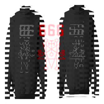 666 悪魔 悪魔のペンタグラム 獣のマーク スウェットシャツ - Kawaiitshirt