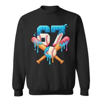 67 Baseball Life Style 101 Apparel Youth Drip Baseball Boys Sweatshirt - Thegiftio UK