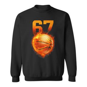67 Basketball Lustig Jungen Geburtstag Kinder Basketball Ns Sweatshirt - Geschenkecke