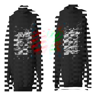 67 Christmas Candy Cane Six Seven Reindeer & Lights Sweatshirt | Seseable FR