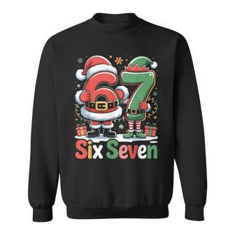 67 Christmas Meme Santa Elf 67 Gen Alpha Slang Sweatshirt - Thegiftio UK