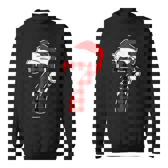 67 Christmas Pajama Six Seven Meme 7 Red Plaid Xmas Sweatshirt - Thegiftio