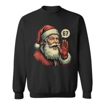 67 Christmas Santa Claus Six Seven Meme Gen Alpha Sweatshirt - Thegiftio UK