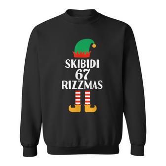 67 Christmas Skibidi 67 Rizzmas Gen Z Slang Xmas 6 7 Sweatshirt - Thegiftio UK