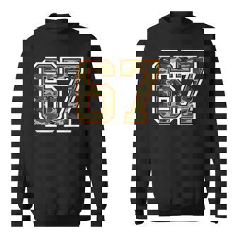 67 Hunting Camo Six Seven 6 7 Meme Deer Hunting Sweatshirt Unisex | Mazezy