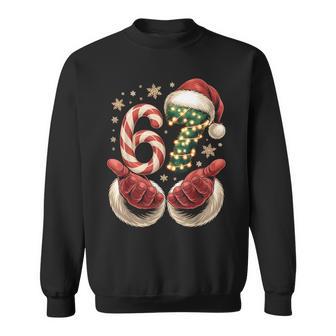 67 Meme Christmas 6 7 Gen Alpha Slang Santa Xmas Sweatshirt - Thegiftio UK