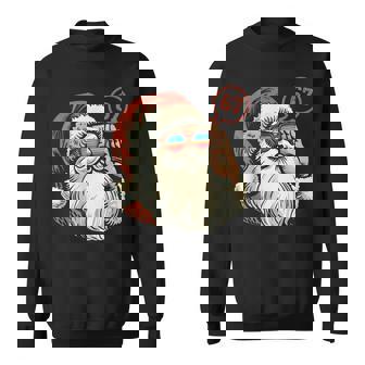 67 Meme Cool Santa Retro Santa 6 7 Six Seven Christmas Sweatshirt - Monsterry