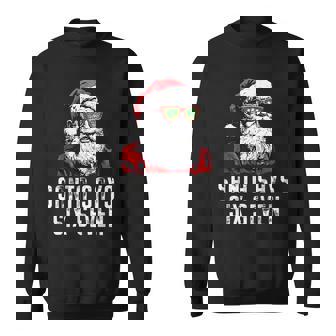 67 Meme Santa 6 7 Six Seven Christmas 6-7 Meme Sweatshirt - Monsterry