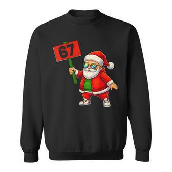 67 Meme Humor 6-7 Six Seven Christmas Sweatshirt - Thegiftio UK