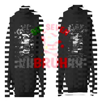67 Meme Six Seven Bruh Santa Baseball Christmas Boys Sweatshirt - Thegiftio