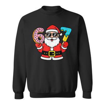 67 Meme Six Seven Santa Christmas Gen Z Alpha Meme Sweatshirt - Thegiftio UK