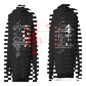 67 Music Meme Slang Musician Santa Music Teacher Christmas Sweatshirt Unisex | Mazezy