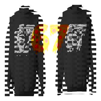 67 Pizza Drip Meme Six Seven Sweatshirt Unisex | Mazezy