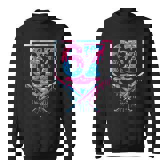 67 Six Seven Meme Baseball Ice Cream Drip 67 Gen Alpha Slang Sweatshirt - Monsterry