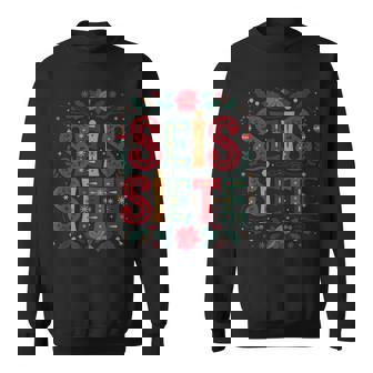 67 Six Seven Spanish Teacher Bilingual SEIS Siete Christmas Sweatshirt Unisex | Mazezy