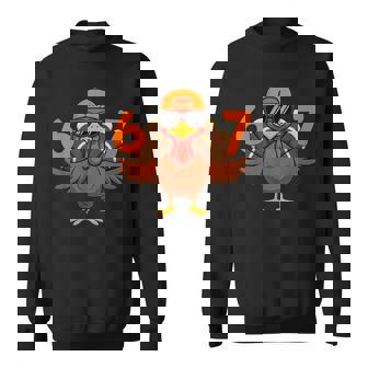 67 Six Seven Thanksgiving Turkey 6 7 Meme Men Boy Kids Sweatshirt Unisex | Mazezy