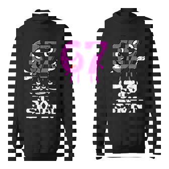 67 シックスセブン 6-7 面白いイタリアンブレインロットゲームスラングミーム スウェットシャツ - Kawaiitshirt