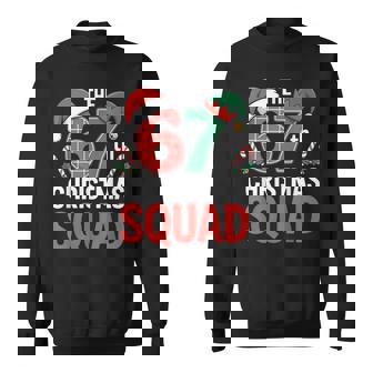 67Th Christmas Squad – Cute Santa Elf Candy Canes 67 Sweatshirt - Thegiftio