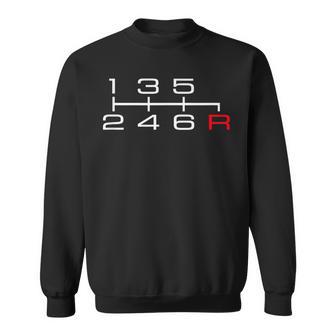 6速マニュアルシフトパターンノブ カーテーマ スウェットシャツ - Kawaiitshirt