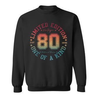80 Year Old Vintage 1946 Limited Edition 80Th Birthday Sweatshirt - Thegiftio UK