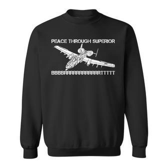A-10イボイノシシサンダーボルトプレーンミームbbbrrrtttおかしいジョーク 長袖tシャツ スウェットシャツ - Kawaiitshirt
