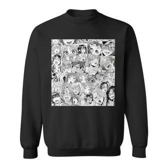 Ahegao オタクアニメ 垂れ下がるよだれアニメ Weeb Love スウェットシャツ - Kawaiitshirt