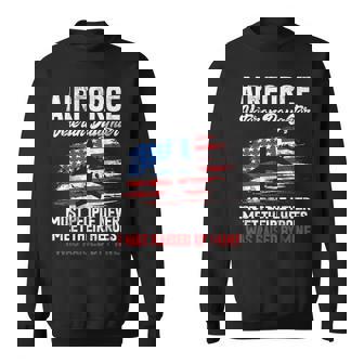 Airforce Veteran Daughter Memorial Day Granddaughter Sweatshirt | Mazezy