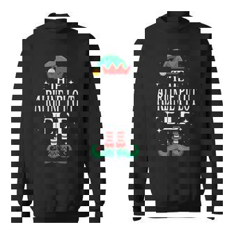 Airline Pilot Elf Job Title Christmas Matching Xmas Sweatshirt Unisex | Mazezy