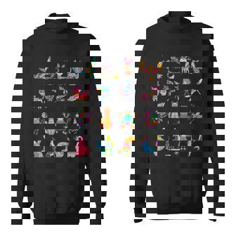 Alebrijes 動物 生き物 メキシコ 民芸品 ヒスパニック系遺産 長袖tシャツ スウェットシャツ - Kawaiitshirt