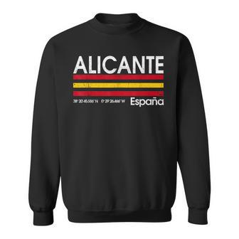 Alicante Coordenadas España Bandera Camisa de entrenamiento - Regaloses