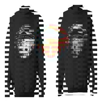 AlienExtraterrestrial Ufo American Fl Sci-Fi Patriotic Sweatshirt | Mazezy